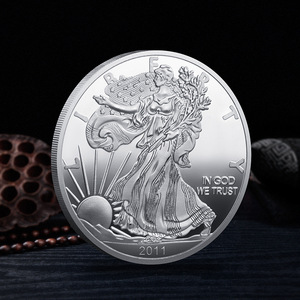 Medalla Conmemorativa de la Estatua de la Libertad Americana Wowei 2011-2025, Moneda Redonda Chapada en Oro con Diseño de Cabeza de Águila, Impresa con Técnica Letterpress - Product Image 4