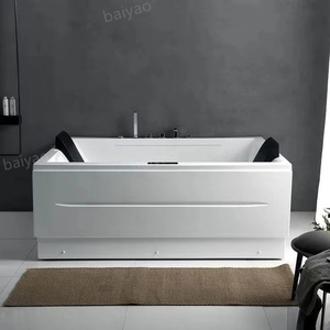 Baiyao 2 Pessoas Bolha de ar Cachoeira Yacusi Jet Whirlpool Banheira Ice Bath Indoor Spa Acrílico Hidro Jacuzzier - Product Image 6