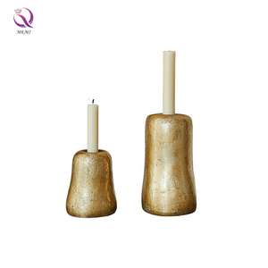 <span class=keywords><strong>Portacandele</strong></span> Bicolore <span class=keywords><strong>Oro</strong></span> e Argento G25331 per Prodotti per la Casa, Artigianato Decorativo di Alta Gamma - Product Image 2