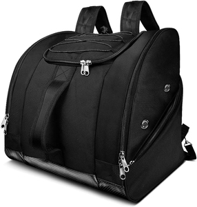 Sac à dos de voyage pour bottes de <span class=keywords><strong>ski</strong></span> et de snowboard pour hommes et femmes, avec fond imperméable et ventilation, logo imprimé, <span class=keywords><strong>housse</strong></span> pour <span class=keywords><strong>casque</strong></span> - Product Image 2