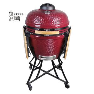 SEB KAMADO 24 pouces professionnel extérieur oeuf et <span class=keywords><strong>barbecue</strong></span> gril blanc céramique charbon de bois Komodo vente en gros - Product Image 1