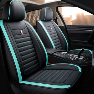 Diseño clásico Ajuste universal Precio barato Funda <span class=keywords><strong>de</strong></span> asiento <span class=keywords><strong>de</strong></span> <span class=keywords><strong>coche</strong></span> <span class=keywords><strong>de</strong></span> cuero <span class=keywords><strong>de</strong></span> PVC para 5 asientos - Product Image 4