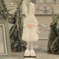 Boneka Peri Natal Gadis Imut dengan Telinga Kelinci, Berdiri, Peri Kerdil, Hiasan Dekoratif