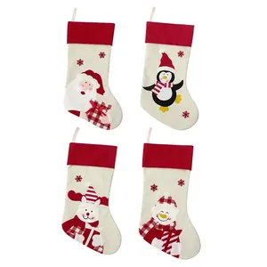 Hot Sale Customized Sublimation Socks Kids Christmas Gifts Santa Gift Stocking Christmas