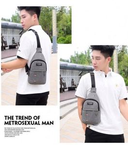 Men's Chest Bag New Youth Student Waist Bag Leisure <b>Small</b> <b>Backpack</b> Sports Trend Solid Color Single Shoulder Messenger Bag - Product Image 6