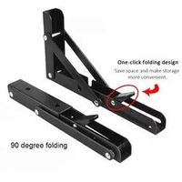 Zuogang Möbel Hardware Schwerlast versteckt Wandmontage faltbar Metall Dreieck-Regal Halterungen für Platzeinsparung