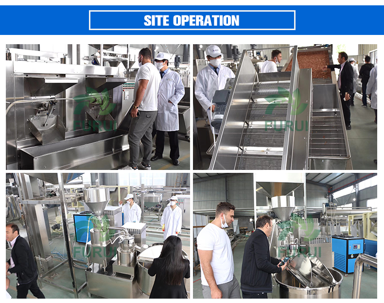 Thép không gỉ Máy xay mè bơ đậu phộng sản phẩm đậu thực phẩm máy xay mài keo nhà máy Làm thực phẩm máy móc