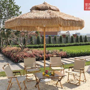 Ensemble <span class=keywords><strong>table</strong></span> et chaises d'extérieur <span class=keywords><strong>avec</strong></span> dentelle, <span class=keywords><strong>parasol</strong></span> de plage pour la pluie <span class=keywords><strong>parasol</strong></span> d'extérieur personnalisé luxueux support chaume parapluies de plage/ - Product Image 3