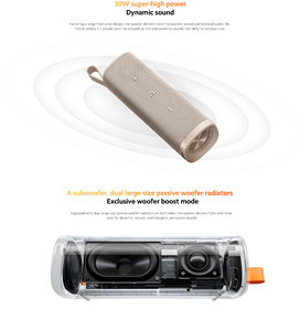 Loa ngoài trời Xiaomi 30W, thiết kế nhỏ gọn, chống nước, tích hợp micro, nguồn pin DC, chất liệu nhựa kim loại - Product Image 3