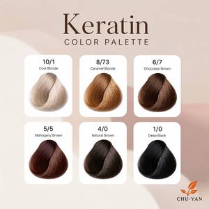 Tinte Permanente para Cabello con Queratina para Cabello Dañado - Fórmula Anti-Rotura - Color de Cabello Profesional para Salón Chuyan - Product Image 2