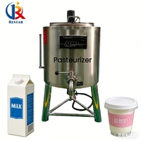 Cuve de stérilisation par lots pour jus et lait de soja, pasteurisateur professionnel de 100 litres pour blancs d'œufs