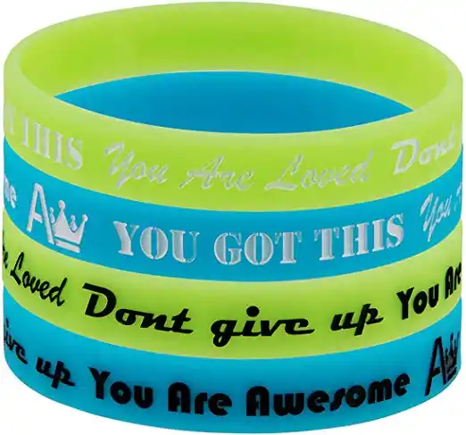 10-pack) Believe, Dream, Greatness Inspirational Quote Silicone Bracelets -  Bulk Pack of Black Silicone Rubber Wristbands w/Famous Motivational Sayings  | Inspirational quote gifts, Inspirational quotes, Bracelet quotes