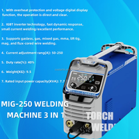 Soudeuses TIG MIG Synergic MAG Machines à souder Co2 Mini machine à souder MIG sans gaz 250 V 220 A bon marché