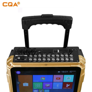 CQA手推车塑料户外无线蓝牙屏幕扬声器充电电池派对闪光灯扬声器安卓系统12 - Product Image 4