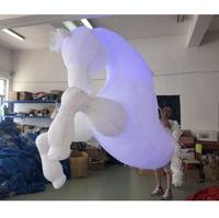 Déguisement de cheval gonflable blanc, licorne, fait main, étanche