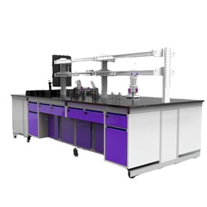 Equipo de laboratorio para laboratorio de hospital, gabinete de almacenamiento de Banco químico, Marco epoxi, mesa de laboratorio con fregadero - Product Image 3