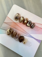 Faux ongles à presser faits main, personnalisés, en gel acrylique de luxe, peints à la main, les plus vendus, pour usage professionnel en salon, forme ballerine