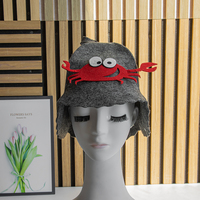 Manténgase Fresco en el Calor con un Gorro de Sauna de Fieltro de Lana Pura Hecho a Medida para su Spa o Banya