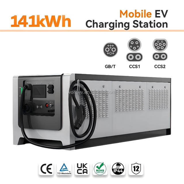 New 75kwh 141kwh 200kwh Portable EV Battery Charging Energy Storage 120KW Fast DC CCS2/CCS1/GBT Charging Station Road Rescue