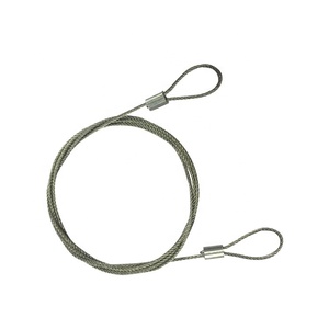 Durable De corde de Fil D'acier enduit de PVC Fin Avec Boucles - Product Image 1