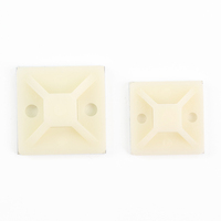 Attaches et supports de câbles industriels auto-adhésifs en nylon noir RCR 20x20mm – Fixation pour serre-câbles