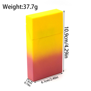 Mới cá tính Gradient nhựa thuốc lá trường hợp đóng cửa và bền thuốc lá trường hợp - Product Image 6