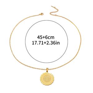 Collana Personalizzata Ayatul Kursi Allah Eid, Gioiello Islamico in Acciaio Inox con Pendente a Pizzo per Donne - Product Image 6