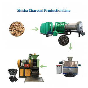 Dust Free <b>Charcoal</b> Production Line Shisha-<b>Charcoal</b>-Machine Saw Dust <b>Charcoal</b> Briquette Making Machine - Product Image 1