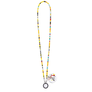 Chaîne Angelina Crystal trois en un de 70 cm pour lunettes de soleil avec perles et porte-anneau - Product Image 1