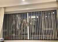 Porte coulissante pliable en aluminium sur mesure pour cuisine, design moderne, étanche, pour salon