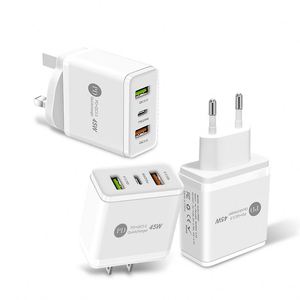 Best Selling Multifunctional 45W 2USB <b>Type</b>-<b>C</b> Super Travel Adapter QC3.0 Fast Charging PD Charger for iPhone Samsung Xiaomi - Product Image 1