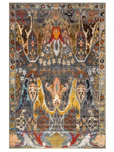 Tapis en laine et soie tibétain noué à la main de qualité supérieure, tapis fait sur mesure pour les designers d'intérieur, les architectes, les hôtels, les villas et le luxe - Product Image 1