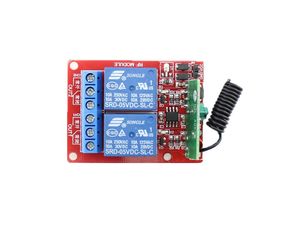 Module récepteur Makerfabs 2 canaux DC 5V avec relais et télécommande RF à deux boutons, auto-verrouillant E158 - Product Image 2