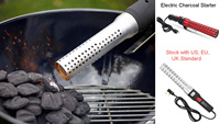 Harga terbaik alat BBQ Starter arang elektrik panggangan tahan lama Coals api lebih ringan panggangan BBQ/lubang api/kompor tenda luar ruangan