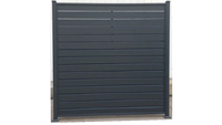 Barrière en aluminium extérieure d'intimité de latte de jardin enduite de poudre décorative en métal