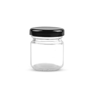 Nhỏ 50Ml 2Oz Vòng Shape Mứt Mật Ong Pudding Glass Jar Với Nắp Kim Loại - Product Image 2