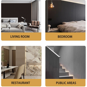 Paneles de Pared 3D Impermeables y Ecológicos (Material de Espuma PS), <span class=keywords><strong>Persianas</strong></span> Modernas de Color Carbón, Decoración de <span class=keywords><strong>Interiores</strong></span>, Pared Decorativa para el Hogar - Product Image 5