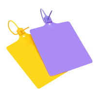 PN-PS2107 Scellé de sécurité en plastique pour compagnies aériennes, scellé de bagage jetable en plastique avec nom et code-barres personnalisés