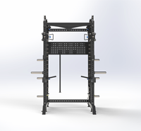 Machine Smith multifonctionnelle tout-en-un pour usage commercial et domestique, équipement d'entraînement intégré avec cage de puissance et pile de poids