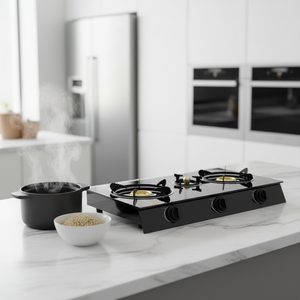 Cuisinière à gaz professionnelle 3 brûleurs, équipement de cuisine domestique très demandé - Product Image 6