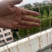 Filet de sécurité de balcon de chat renforcé par fil d'acier en Nylon HDPE Durable noir