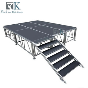 Escenario de Aluminio Desmontable para Ferias Comerciales, Plataforma Firme y Estable en Venta - Product Image 1