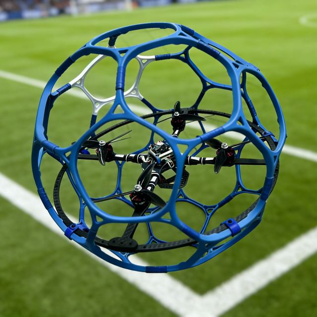 400mm Professional Drone Soccer Ball Brushless Motor Remote Control 249g for Youth Competitions Educational Use Racing Drone