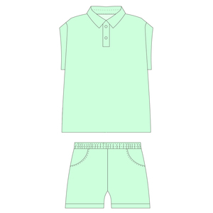 2025 New Style Casual <strong>Boys</strong> Clothing Sets Cotton Woven Short Sleeves Pants with Stand-<strong>Up</strong> Collar Solid ODM &amp; OEM Service Baby <strong>Boys</strong> - Product Image 6