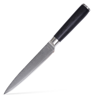 Couteau de chef japonais en acier Damas de qualité supérieure, couteau utilitaire professionnel, lame tranchante multi-usages, style vintage, ambidextre