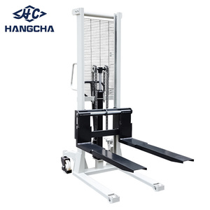 Hangcha倉庫手動油圧パレットスタッカー貨物積載ISO CE荷重1T持ち上げ高さ2000mmハンドフォークトラックフォークリフト - Product Image 1