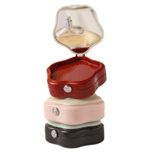 Boîte à poudre portable Chunzao avec miroir, anti-poussière, organiseur de maquillage pour poudre compacte - Product Image 2