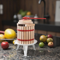 XH Draagbare Houten 18L Multifunctionele Spirale Schroefpers Sapcentrifuge Grote Capaciteit voor Commerciële Fruitverwerkingsbedrijven