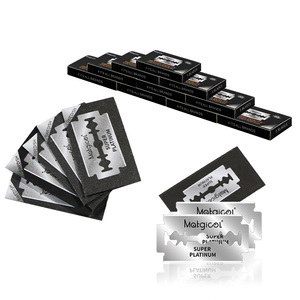Lames de <span class=keywords><strong>rasoir</strong></span> à double tranchant Matgicol jetables pour hommes et salons de coiffure, 100 pièces, <span class=keywords><strong>prix</strong></span> d'usine en gros, MOQ, soins personnels, OEM - Product Image 4