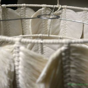 Décoration d'intérieur, luminaire suspendu en coton tissé naturel respirant fait à la main, lampes suspendues pour mariage, vente en gros du Vietnam - Product Image 5